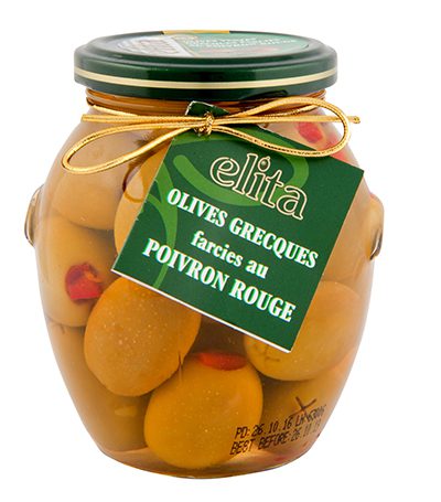 Deas olives grecques farcies poivrons Elita bocal 370ml